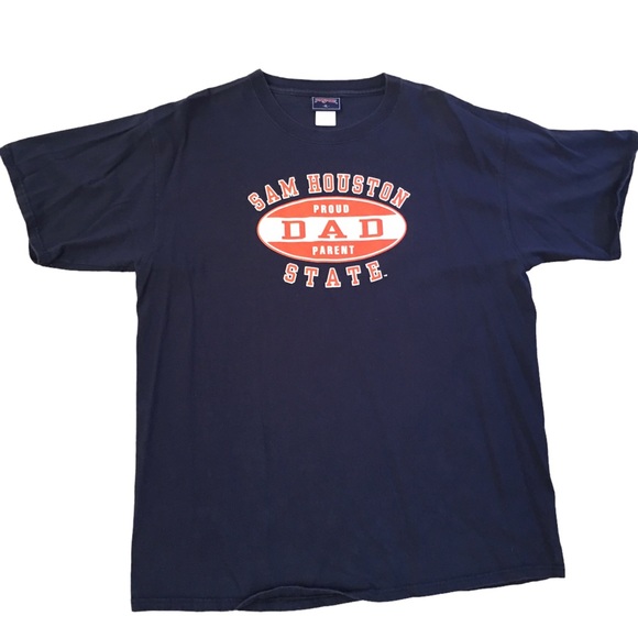 Sam Houston State University T-shirt DAD PROUD PARENT Men’s XL Extra Large Blue - Picture 4 of 5